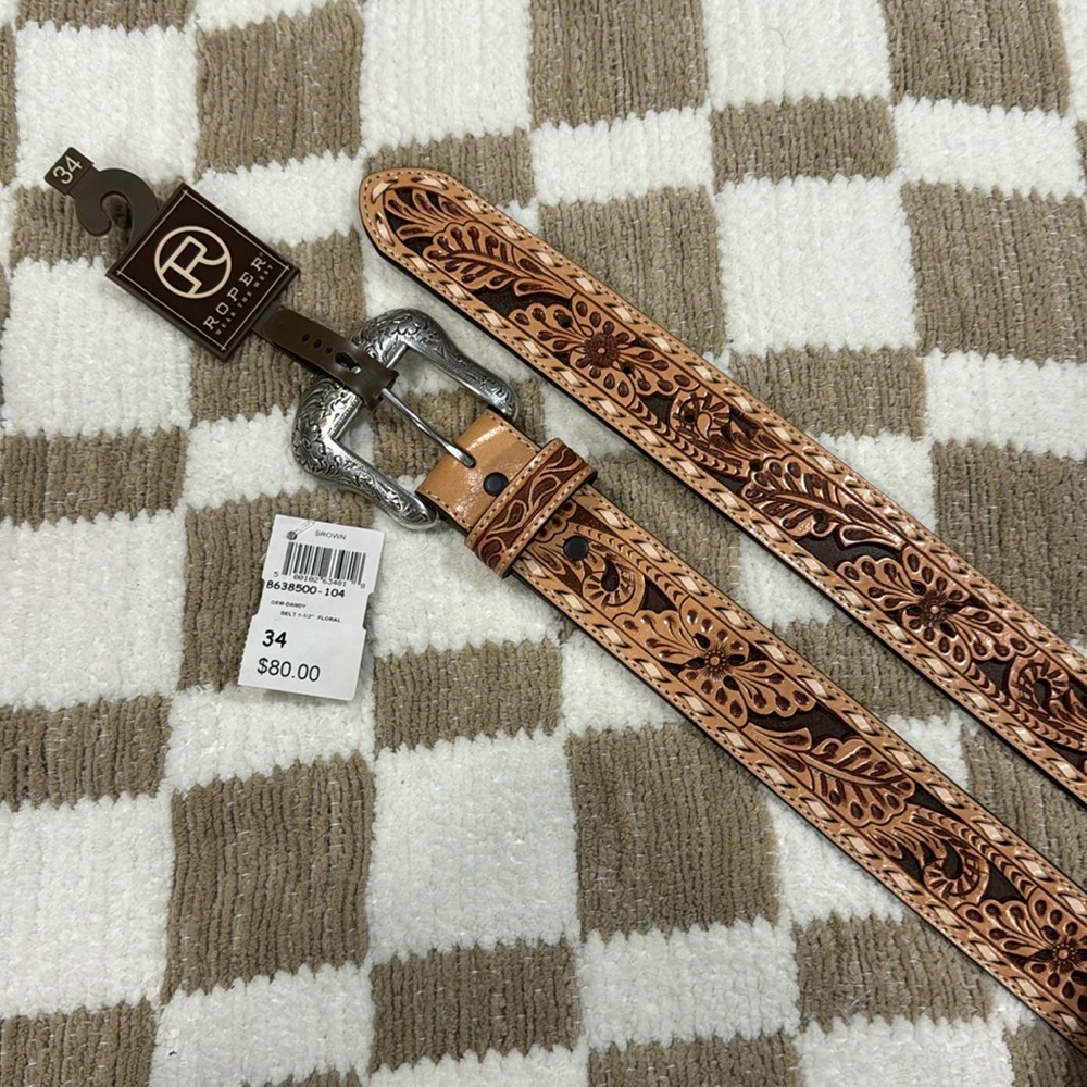 Roper Genuine Leather Belt